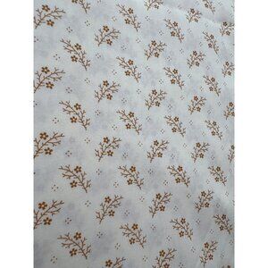 Floral Gatherings Primitive Gatherings Brown Floral Cotton Fabric 62" x 55" Quil